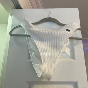 Never Worn White Hollister Bathing Suit Bottoms